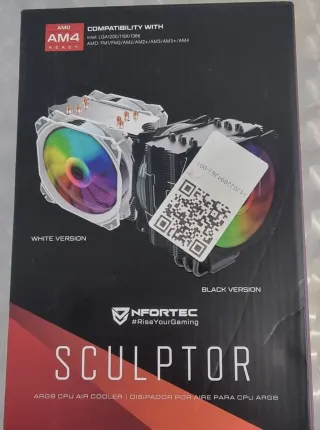 Disipador para PC, NFORTEC SCULPTOR ARGB.