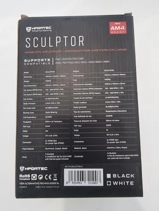 Disipador para PC, NFORTEC SCULPTOR ARGB.