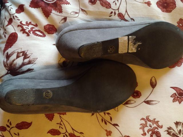 Zapatos TEX WOMAN grises cuña