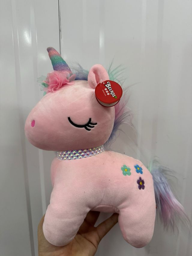 Peluche Unicornio Rosa Belros