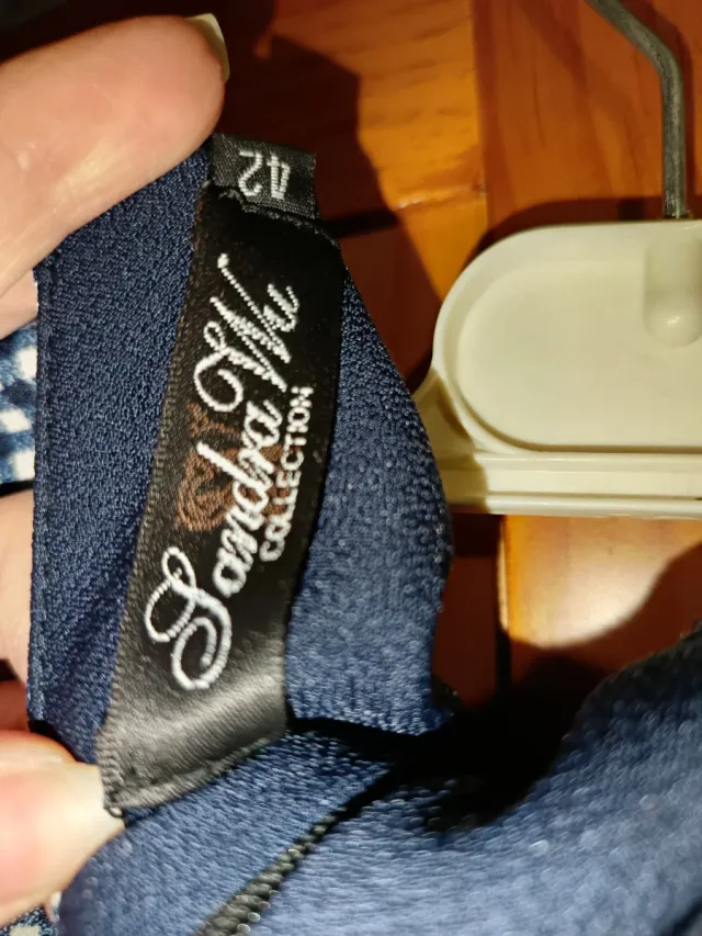 Vestido Sandra Wu Talla 42 Azul