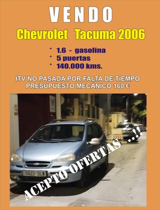 ACEPTO OFERTAS........Chevrolet Tacuma 2006