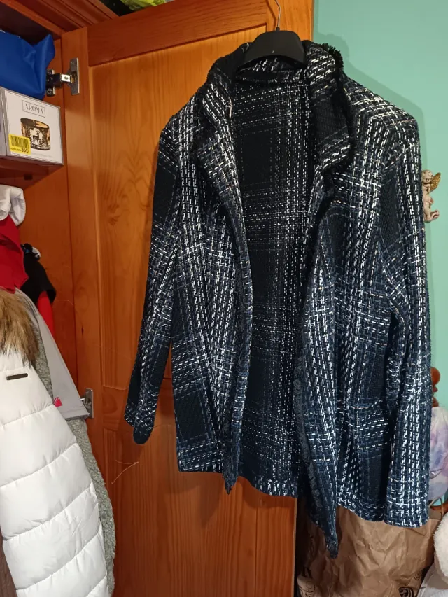 Chaqueta cuadros talla 36