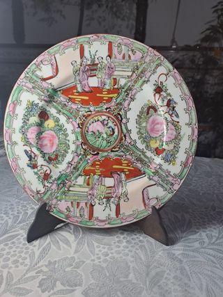 Plato porcelana china Rose Medallion