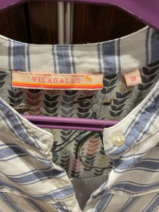 Blusa Vilagallo Rayas Azul y Blanco