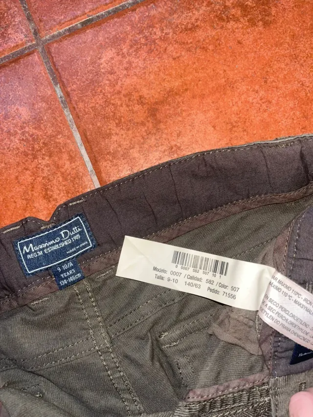 Pantalón Massimo Dutti Verde