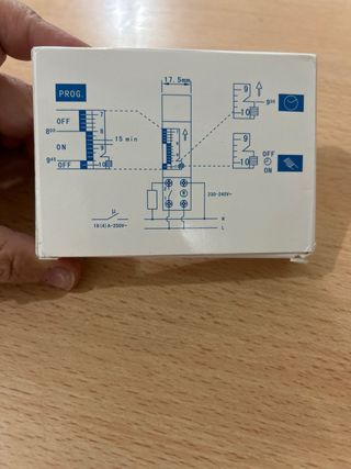 Interruptor Temporizador Carril DIN 220-240V