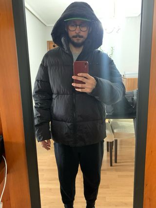 Abrigo acolchado Zara negroi