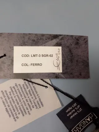 Sciarpa Hangar grigia fatta a mano