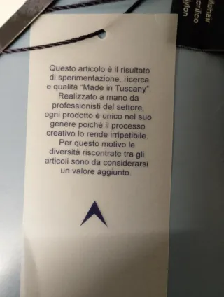 Sciarpa Hangar grigia fatta a mano