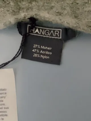 Sciarpa Hangar grigia fatta a mano