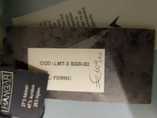 Sciarpa Hangar grigia fatta a mano