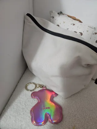 Bolsa Tous y Llavero Oso Rosa