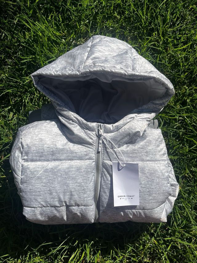 Abrigo Green Coast | Gris | Talla S | Cropped