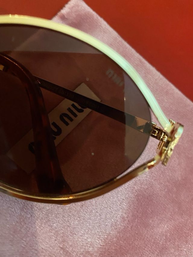 Occhiali da sole Miu Miu donna oro