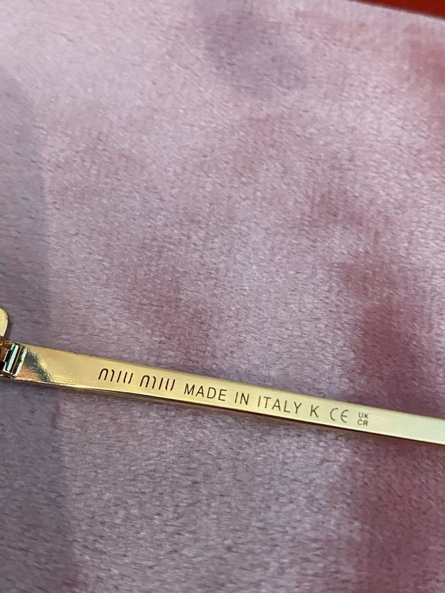 Occhiali da sole Miu Miu donna oro