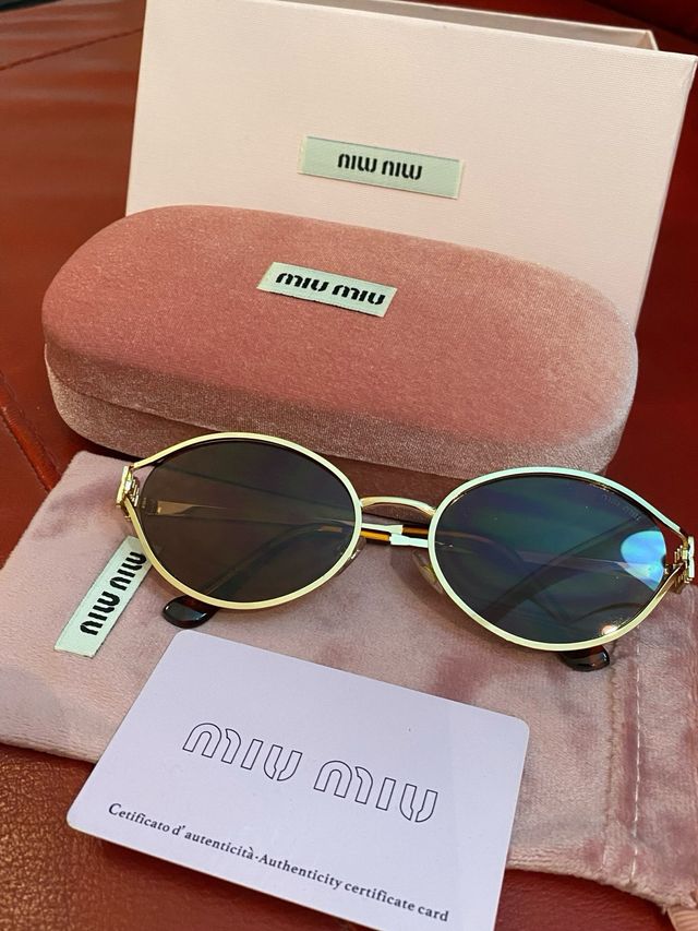 Occhiali da sole Miu Miu donna oro