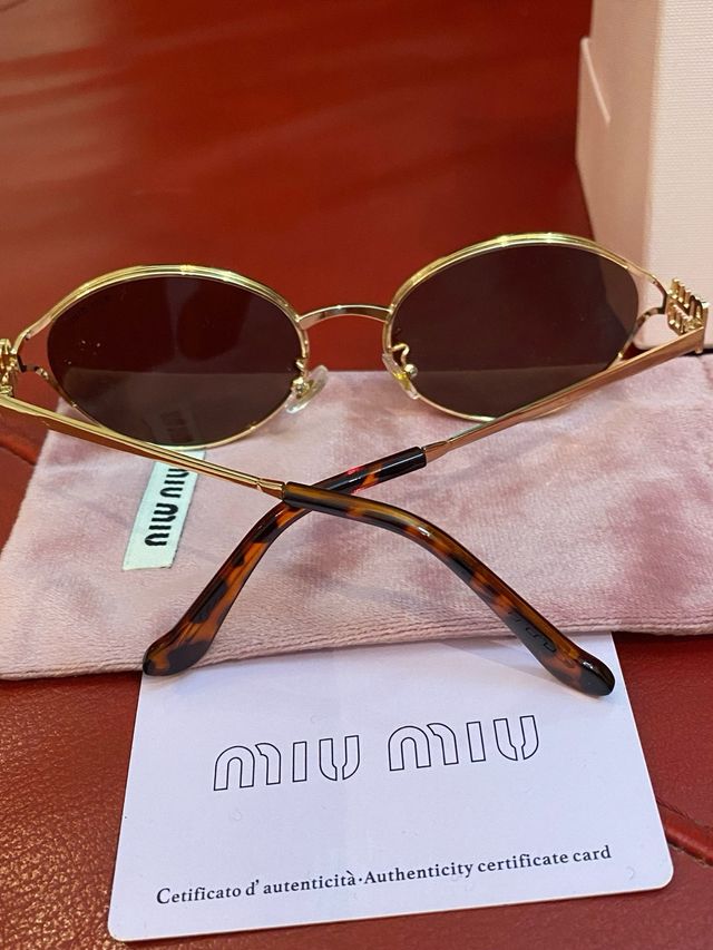 Occhiali da sole Miu Miu donna oro