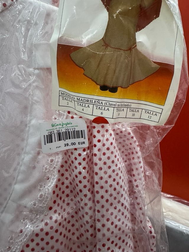 Disfraz Madrileña Niña Talla 6-8