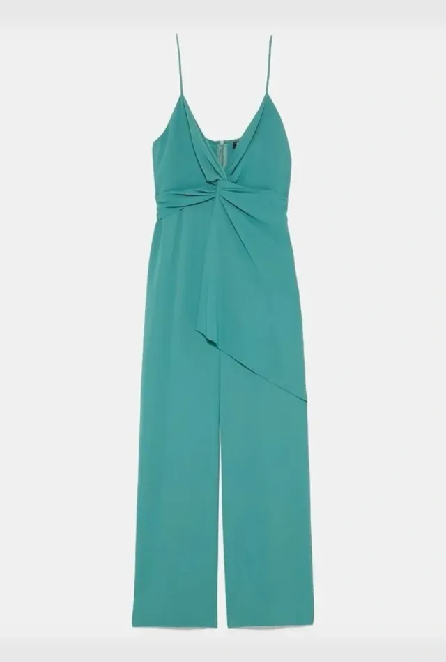 Mono Zara Talla L Verde Azulado