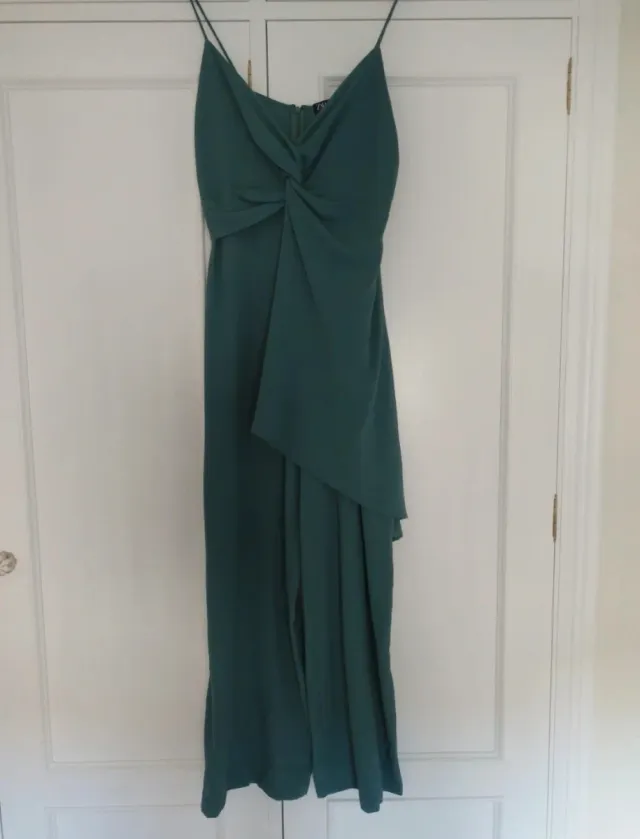 Mono Zara Talla L Verde Azulado