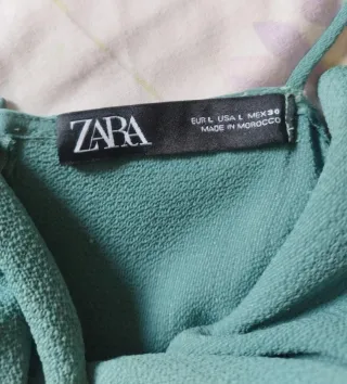 Mono Zara Talla L Verde Azulado