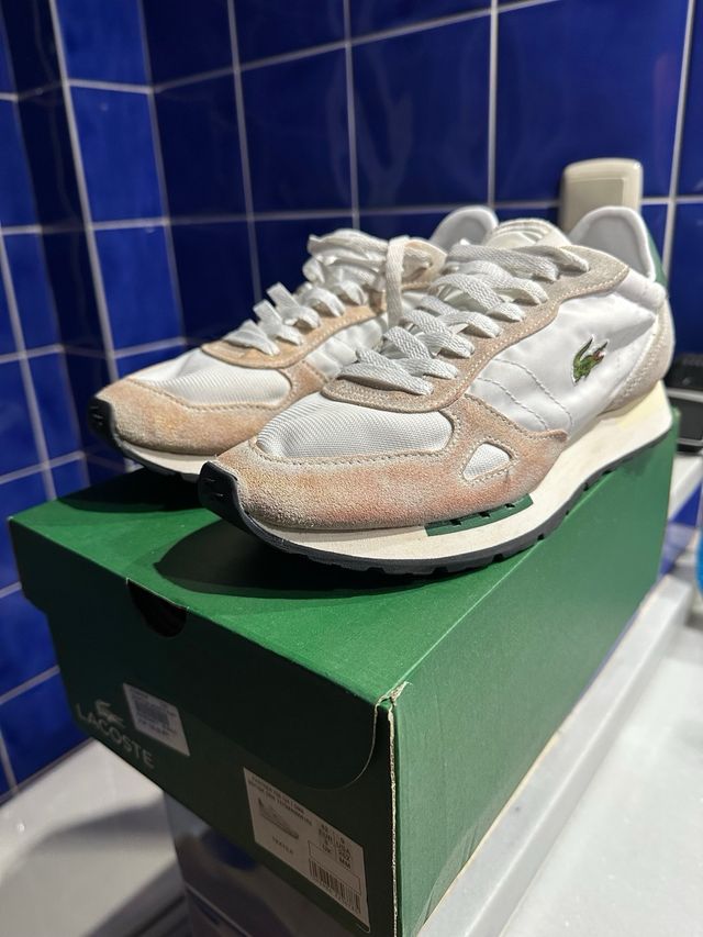 Zapatillas Lacoste Beige/Blanco Talla 42
