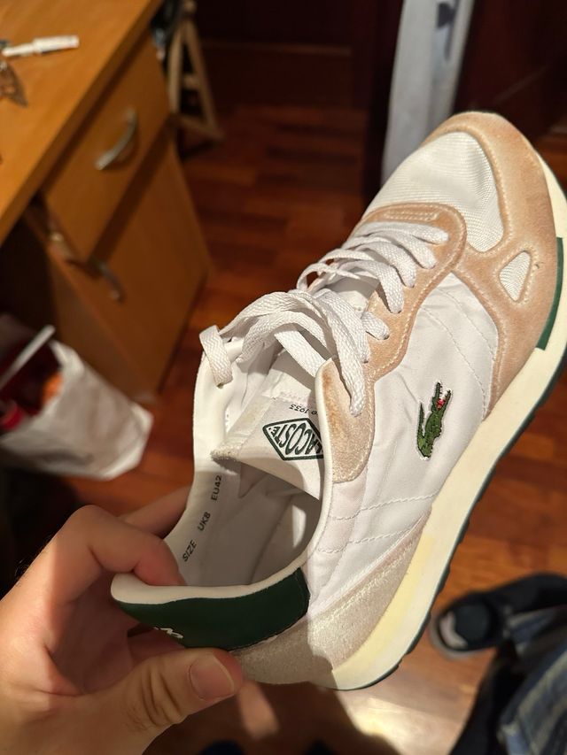 Zapatillas Lacoste Beige/Blanco Talla 42