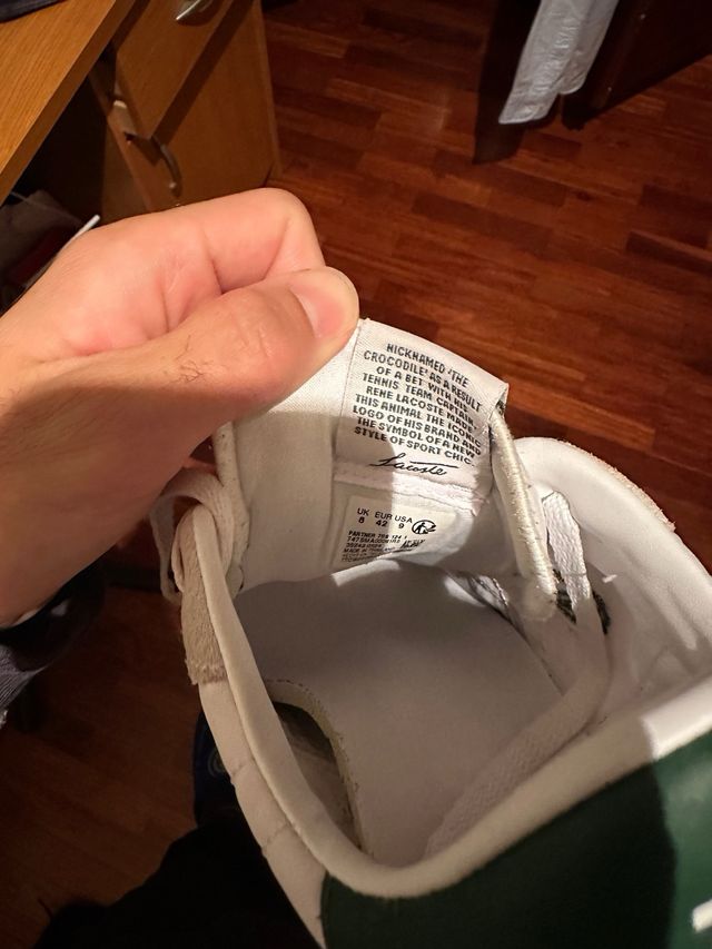 Zapatillas Lacoste Beige/Blanco Talla 42