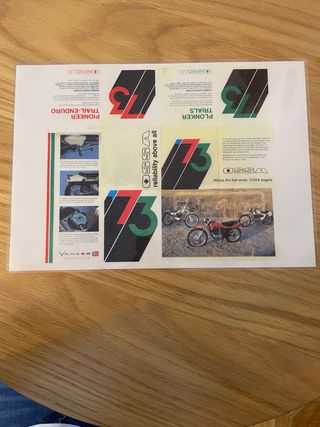 Catálogo de la gama Ossa de 1973