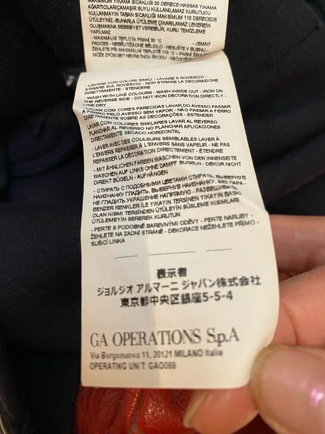 Abito bimba Emporio Armani 8 anni blu