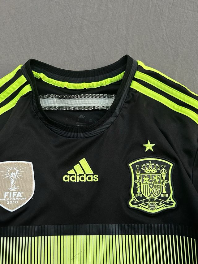 Camiseta Adidas España Negra y Verde Mundial 2014