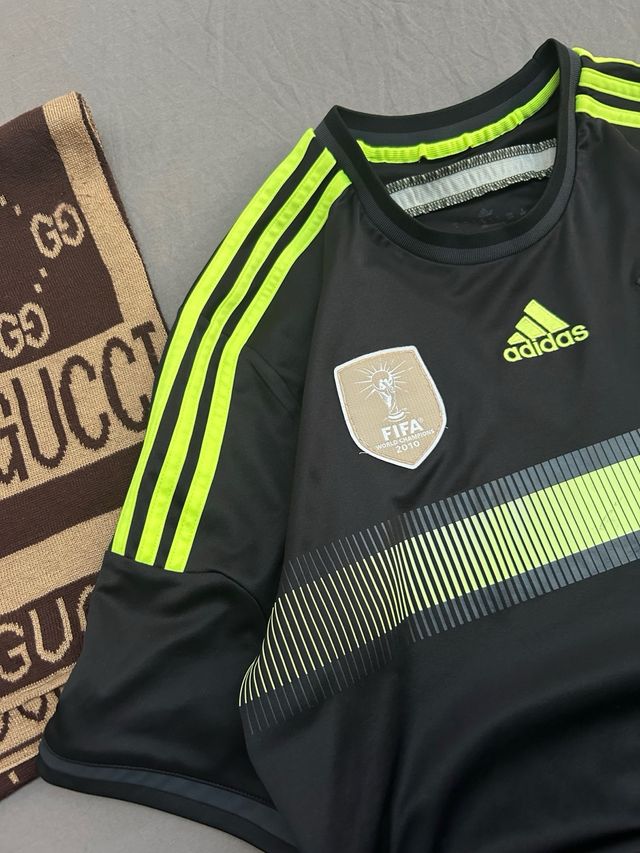 Camiseta Adidas España Negra y Verde Mundial 2014