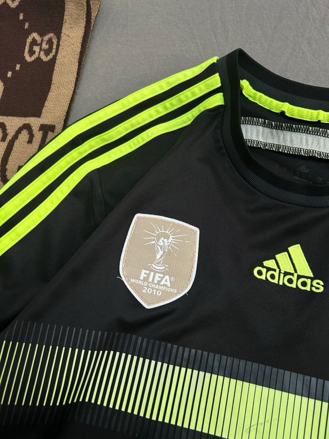 Camiseta Adidas España Negra y Verde Mundial 2014