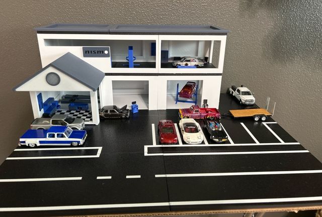 Diorama Garaje/Parcheggio Hot Wheels 1/64