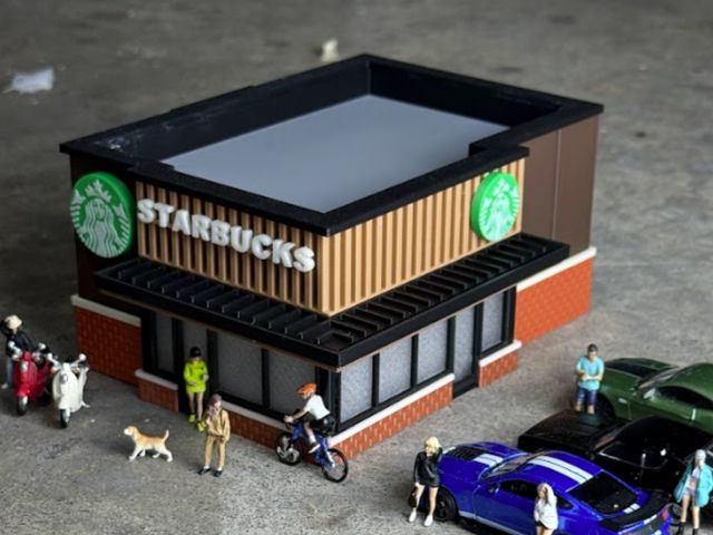 Diorama Garaje/Parcheggio Hot Wheels 1/64