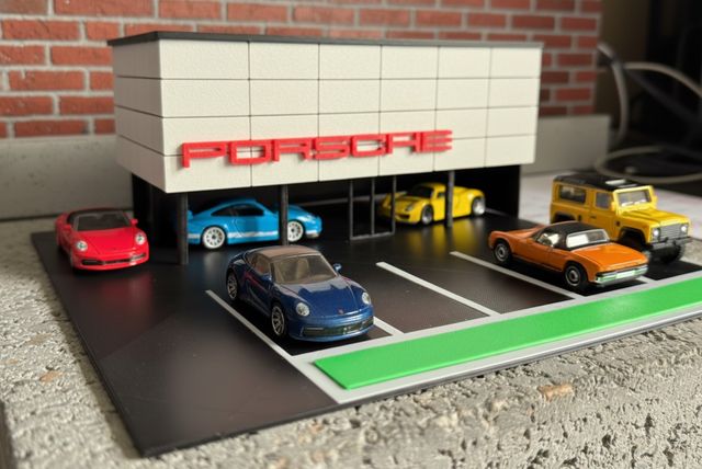Diorama Garaje/Parcheggio Hot Wheels 1/64