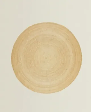 Alfombra redonda Zara Home yute