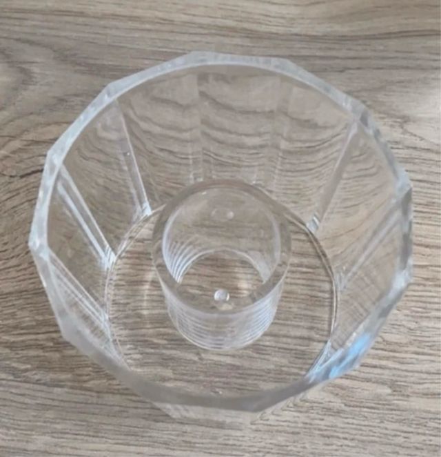 Bote de cristal con tapa