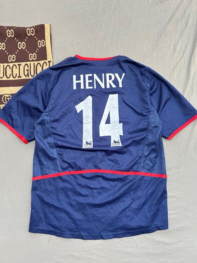 Camiseta Arsenal Thierry Henry Nike Azul Roja
