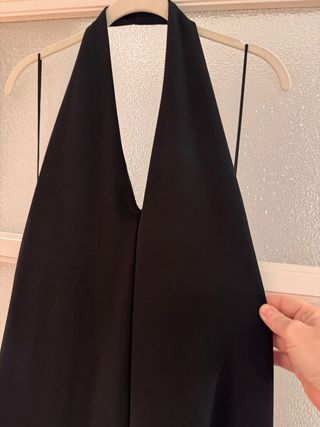 Vestido Halter Negro Zara