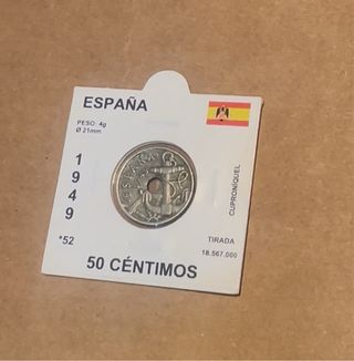 Pegatinas Monedas Peseta Franco