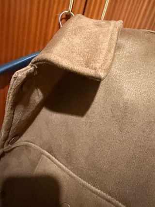 Cazadora Zara efecto ante Talla XL hombre marrón