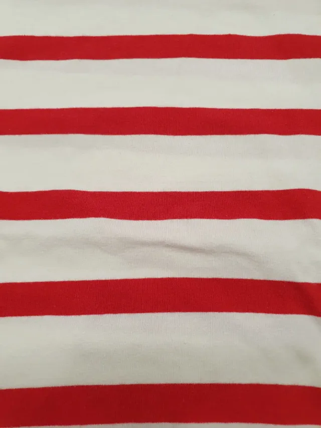 Camiseta Zara Rayas Rojas Talla S