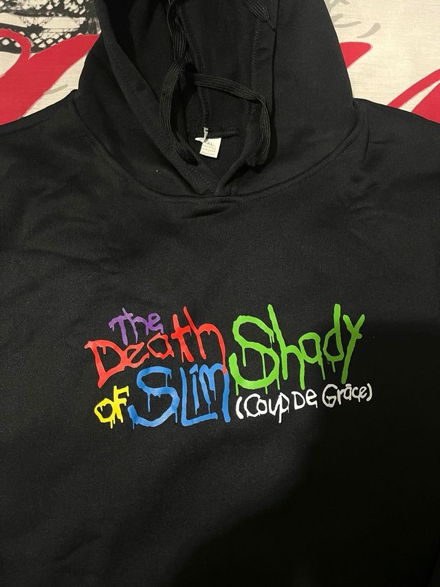 Felpa Eminem nera con stampa