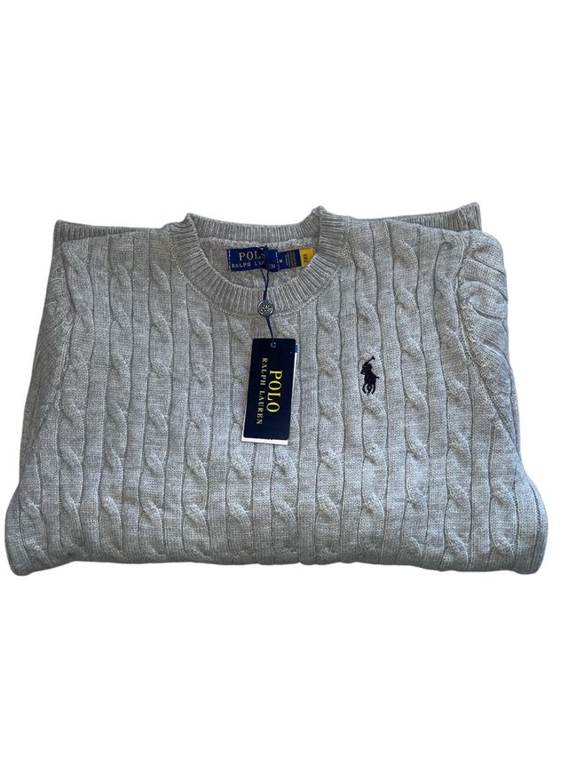 Polo Ralph Lauren jersey M Beige Gris