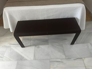 Banco Descalzadora Marrón Cuero