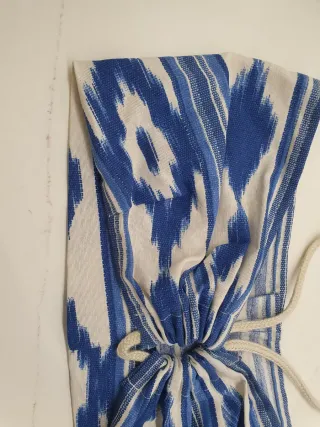 Top palabra de honor T36 azul y blanco