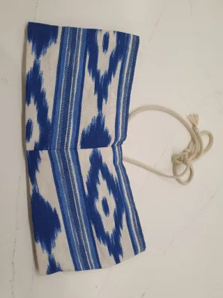 Top palabra de honor T36 azul y blanco