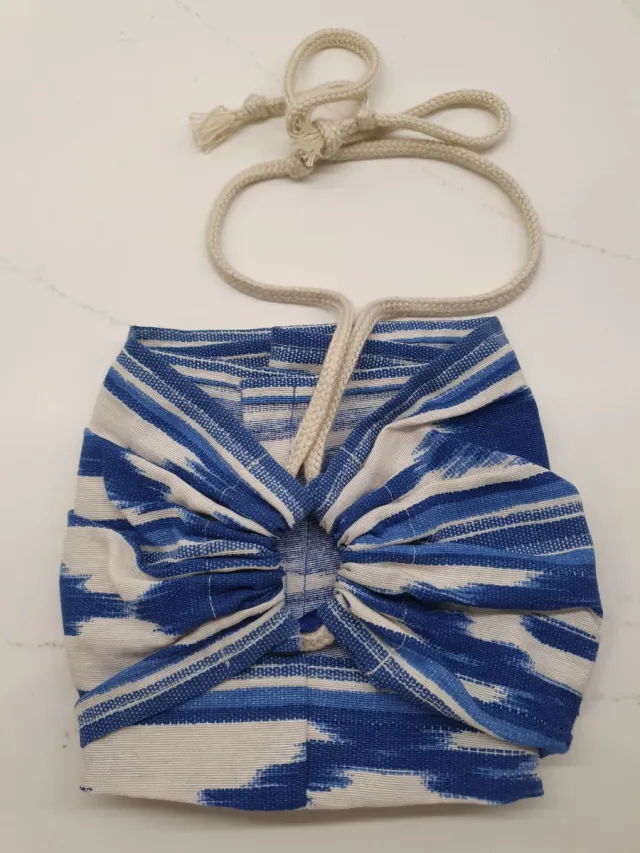 Top palabra de honor T36 azul y blanco